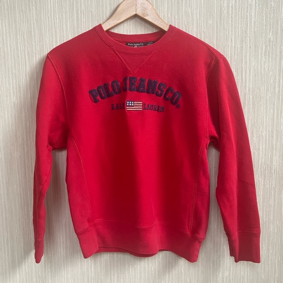 Polo by Ralph Lauren Vibrant Red Sweatshirt - Picture 1 of 4